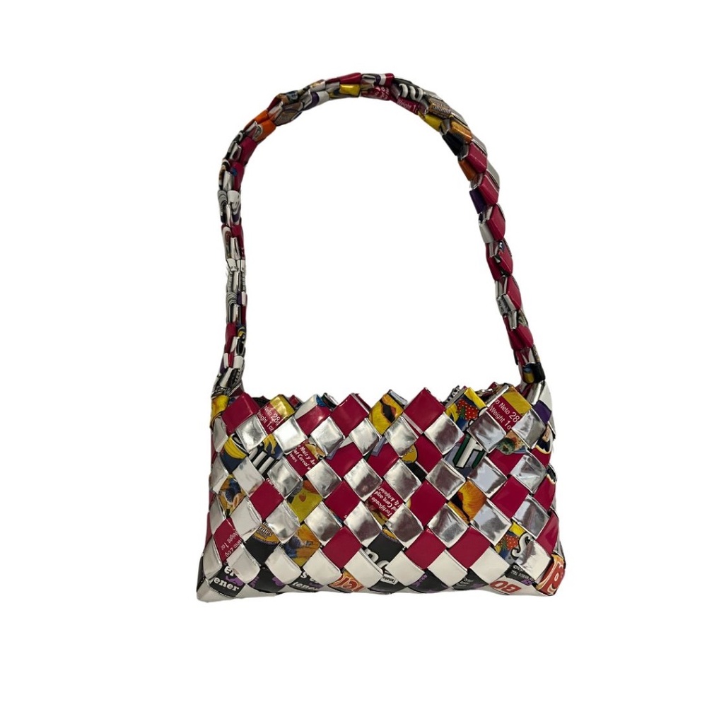 Novelty Purse made from Repurposed Materials.